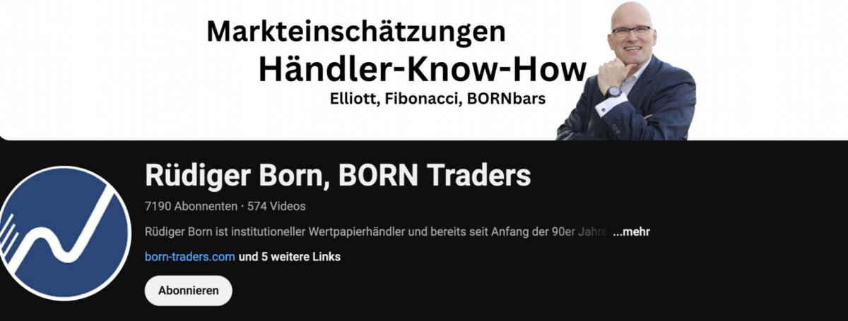 Wer steckt hinter Rüdiger Born und was ist Born Traders? (2025) Screenshot des YouTube Kanals von Rüdiger Born
